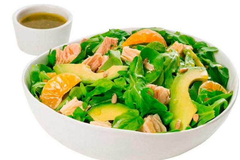 Ensalada de naranja y atún