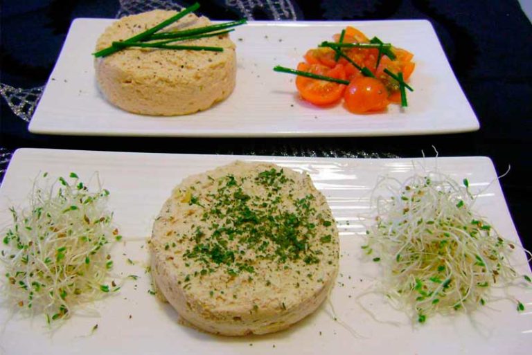 Paté de alcachofas y queso (o tofu)