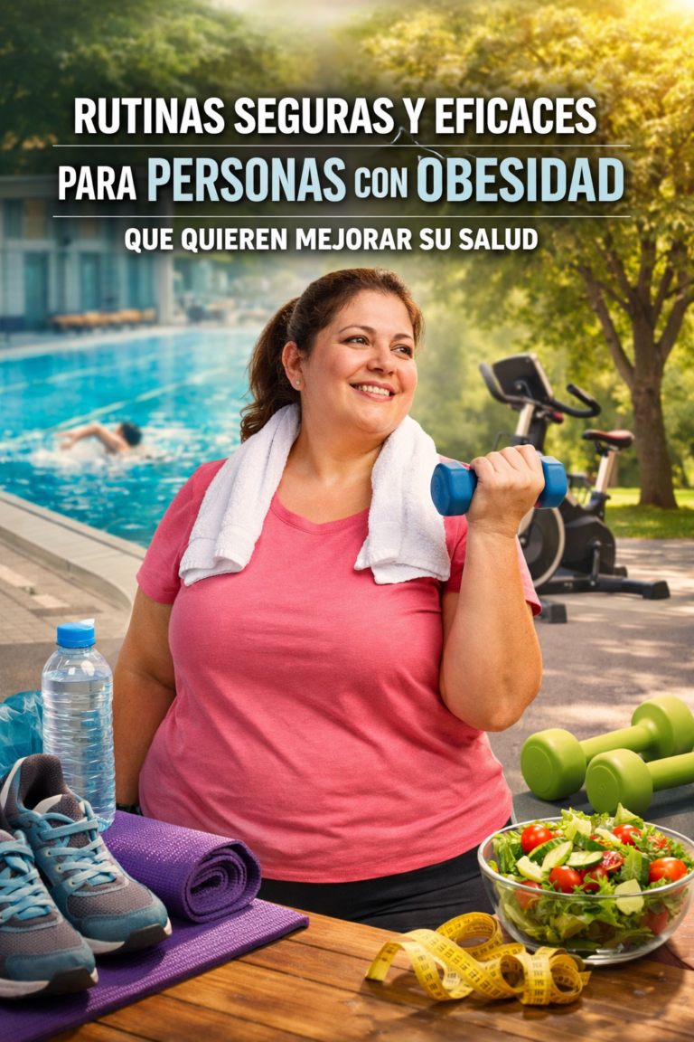 Rutinas seguras y eficaces para personas con obesidad que quieren mejorar su salud